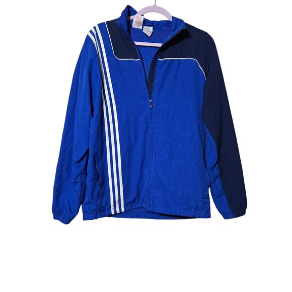 Vintage Adidas‎ Grimstad TIF Track Jacket Blue X1 Athletic Sports Zip 90s Y2k - Picture 2 of 8